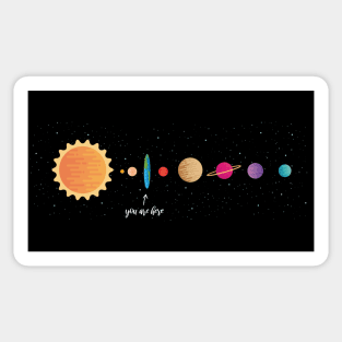 Flat Earth Solar System Sticker